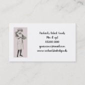 ヴィンテージベーカーまたはパティシシェフ 名刺 (裏面)