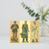 ヴィンテージベーカー調理師 ポストカード (スタンド正面)