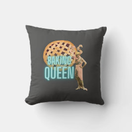 ヴィンテージベーキングクイーンオングレー クッション