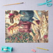 ヴィンテージベーキングクッキークリスマスレディース 薄葉紙 (クラフト)