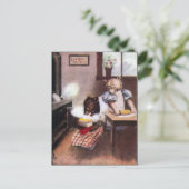 ヴィンテージベーキングクマ ポストカード (スタンド正面)