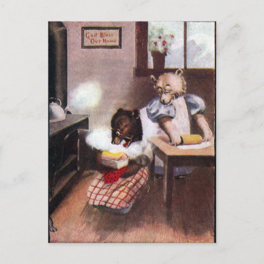 ヴィンテージベーキングクマ ポストカード (正面)