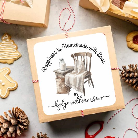 ヴィンテージベーキングハピネス自家製 スクエアシール