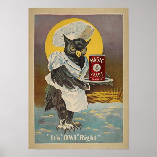 ヴィンテージベーキングプリント ポスター (正面)