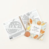 ヴィンテージベーキングペストリー水カラーレシピクックブック ノートブック (内部)