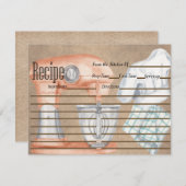 ヴィンテージベーキングレシピカード、国スタイル (正面/裏面)