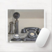 ヴィンテージベークライト燭台電話 マウスパッド (マウス)