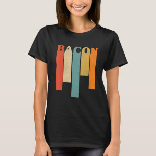 ヴィンテージベーコンマニアストバーベキューグリリングレトロB Tシャツ