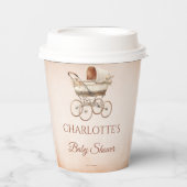 ヴィンテージベージクラシックー男女兼用ベビーシャワー 紙コップ (正面)
