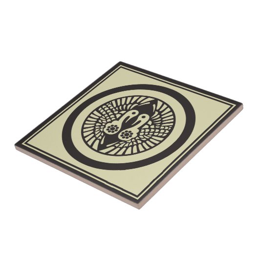 ヴィンテージベージグレイ一向一揆日本門東方 タイル (側面)