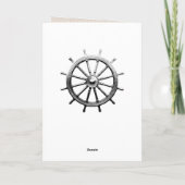 ヴィンテージベージュとブラウン航海のグラフィック カード (裏面)