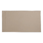 ヴィンテージベージュとブルーバタフライ 枕カバー (裏面-左)