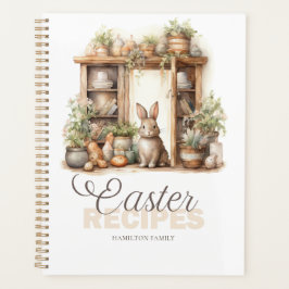 ヴィンテージベージュイースターラビットレシピ プランナー手帳