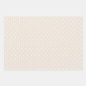 ヴィンテージベージュクリスマスラッピング紙 ラッピングペーパーシート (正面2)