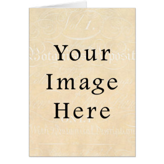 ヴィンテージベージュクリームスクリプト文字紙