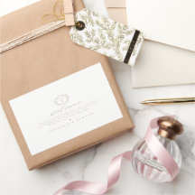 ヴィンテージベージュクレストモノグラム結婚の歓迎