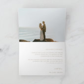 ヴィンテージベージュクレストモノグラ結婚ムの写真 サンキューカード (内部)