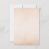 ヴィンテージベージュテディベア赤ちゃんシャワー サンキューカード (裏面)