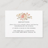 ヴィンテージベージュバラウェディングレセプションカード エンクロージャーカード (正面)