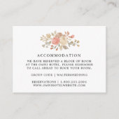 ヴィンテージベージュバラ結婚ズアコモデーションカード エンクロージャーカード (正面)