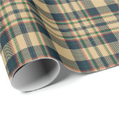 ヴィンテージベージュブラックレッドグリーンファームハウス素朴 ラッピングペーパー (ロールコーナー)