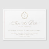 ヴィンテージベージュモノグラムクレスト日付を保存 (正面)