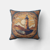 ヴィンテージベージュライトハウス クッション (裏面)