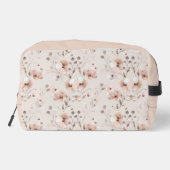 ヴィンテージベージュ及びピンクの花柄 ドップキット (裏面)