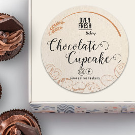 ヴィンテージベージュ焼いたニュートラルベーカリー事業 ラウンドシール