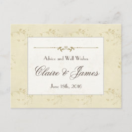 ヴィンテージベージュ結婚フローラアドバイス アドバイスカード