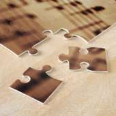 ヴィンテージベージュ音楽シート ジグソーパズル (側面)