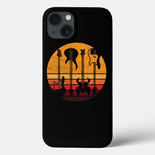 ヴィンテージベースギターベースのギタリストの贈り物 Case-Mate iPhoneケース (裏面)