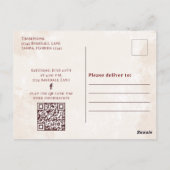 ヴィンテージベースボールオールスターシンプルバースデーパーティー ポストカード (裏面)