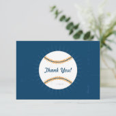 ヴィンテージベースボールネイビーブルー&オレンジフラット サンキューカード (スタンド正面)