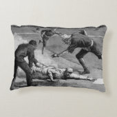 ヴィンテージベースボールバイトゥーレ・デ・タルストラップ， 1885 アクセントクッション (裏面)