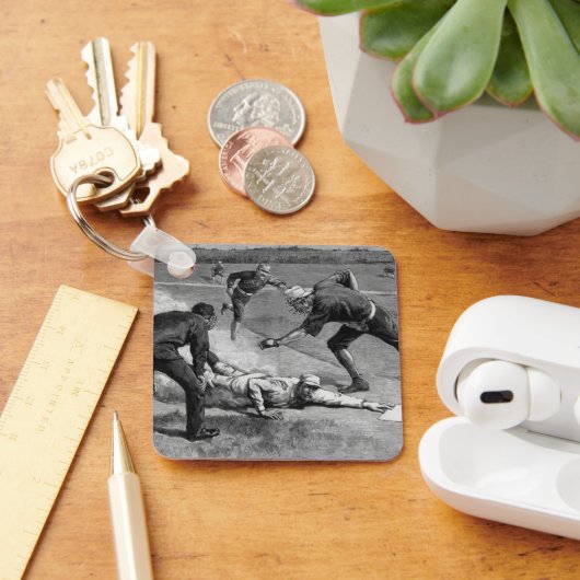 ヴィンテージベースボールバイトゥーレ・デ・タルストラップ, 1885 キーホルダー (デスク)