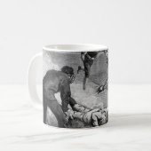 ヴィンテージベースボールバイトゥーレ・デ・タルストラップ， 1885 コーヒーマグカップ (正面左)