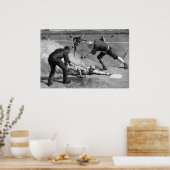 ヴィンテージベースボールバイトゥーレ・デ・タルストラップ, 1885 ポスター (キッチン)