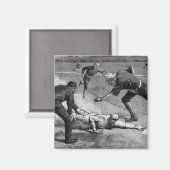 ヴィンテージベースボールバイトゥーレ・デ・タルストラップ， 1885 マグネット (正面/裏面)