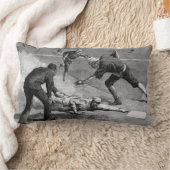 ヴィンテージベースボールバイトゥーレ・デ・タルストラップ， 1885 ランバークッション (ブランケット)