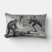 ヴィンテージベースボールバイトゥーレ・デ・タルストラップ， 1885 ランバークッション (正面)