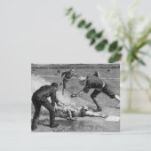 ヴィンテージベースボールバイトゥーレ・デ・タルストラップ， 1885 招待状 (スタンド正面)