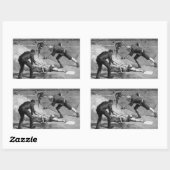 ヴィンテージベースボールバイトゥーレ・デ・タルストラップ, 1885 長方形シール (シート)