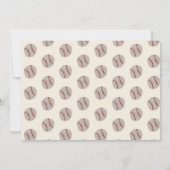 ヴィンテージベースボール誕生日パーティー 招待状 (裏面)