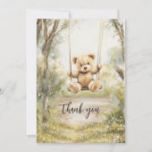 ヴィンテージベー素朴ビーシャワー 招待状 (裏面)