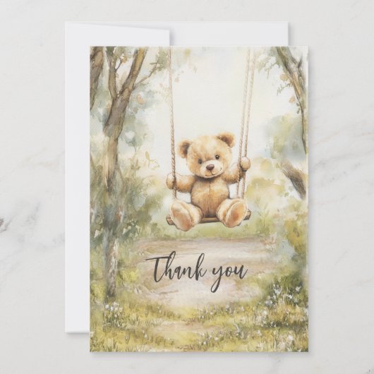 ヴィンテージベー素朴ビーシャワー 招待状 (裏面)