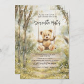 ヴィンテージベー素朴ビーシャワー 招待状 (正面/裏面)