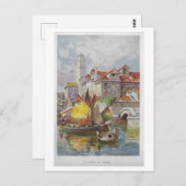 ヴィンテージベ絵画ニスのはがき ポストカード (正面/裏面)