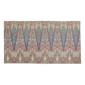 ヴィンテージペイズリーエレファントパープルボホシックカシミール 枕カバー (裏面-左)