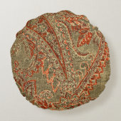 ヴィンテージペイズリークッション ラウンドクッション (裏面)